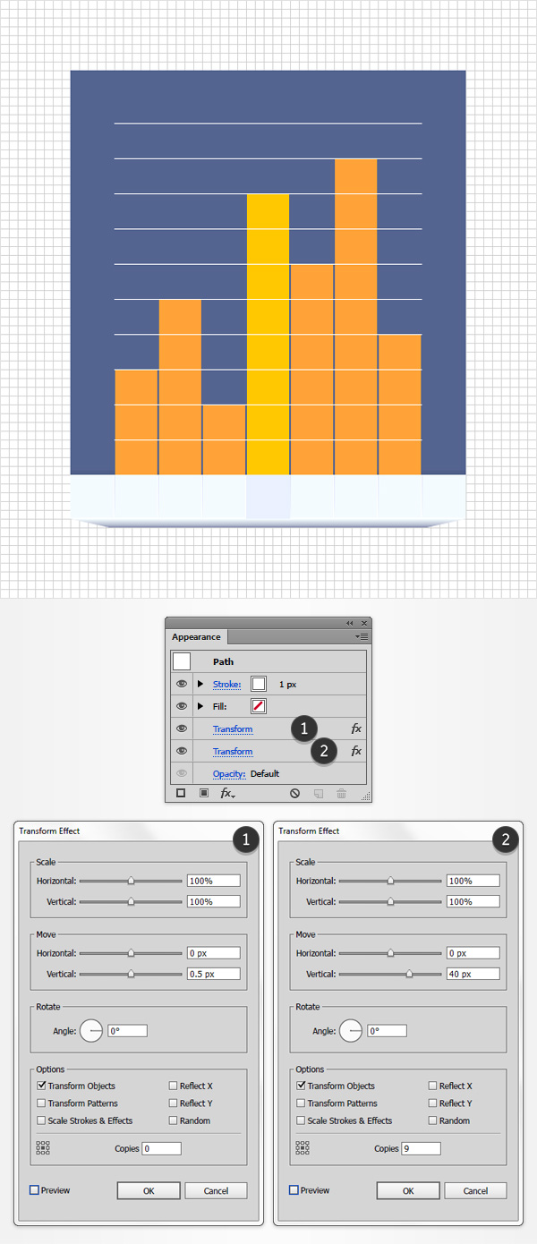 multiply horizontal lines