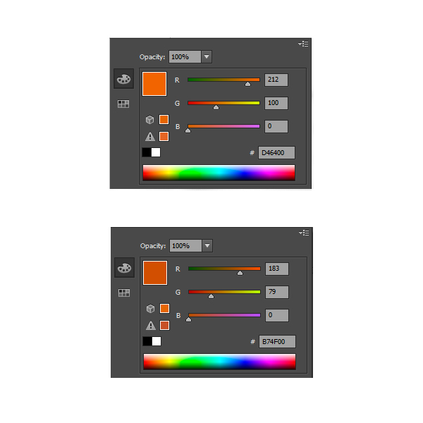 Choosing Color for the Tigers Body