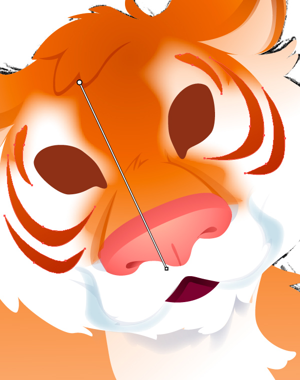 Adding the Stripes to the Face