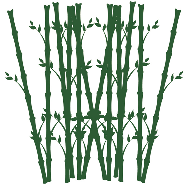 Grouping Bamboo to Make Background Element