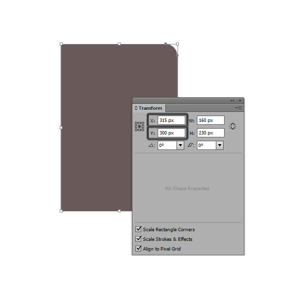 positioning the notebooks base shape