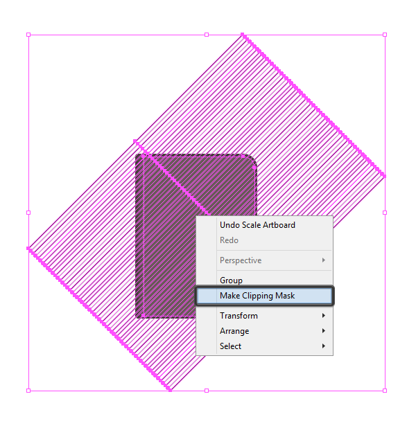 masking the rotated blend