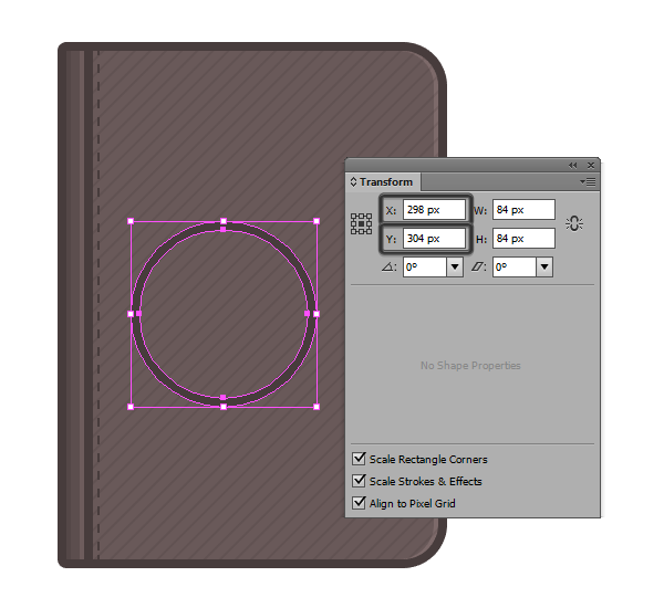 positioning the vector circle