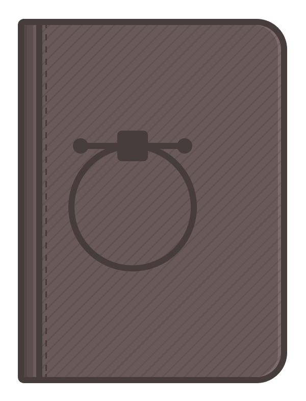 notebook with vector circle representation