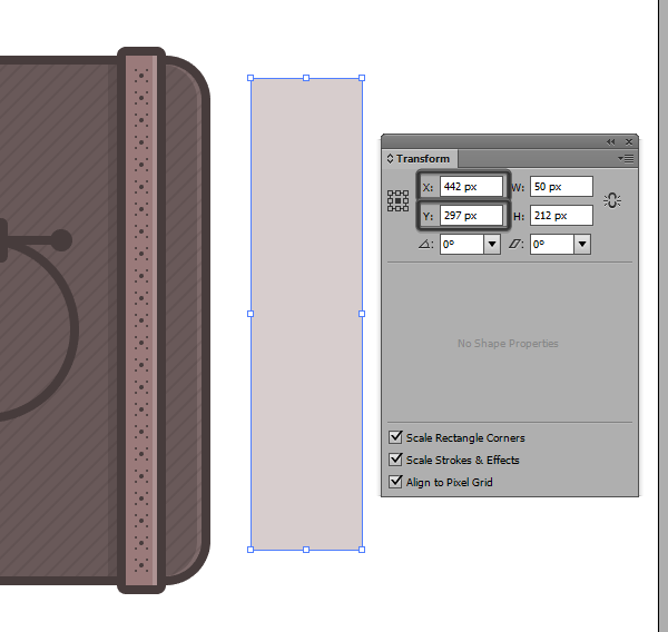 creating the basic shape for the pantone book