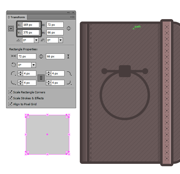 creating and positioning the base shape of the ipod