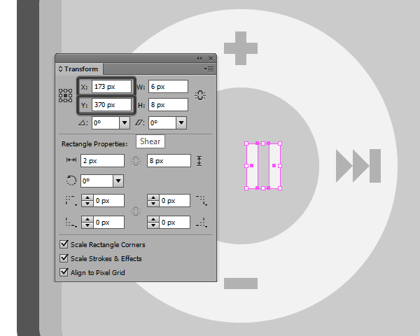 creating the pause button for the ipod