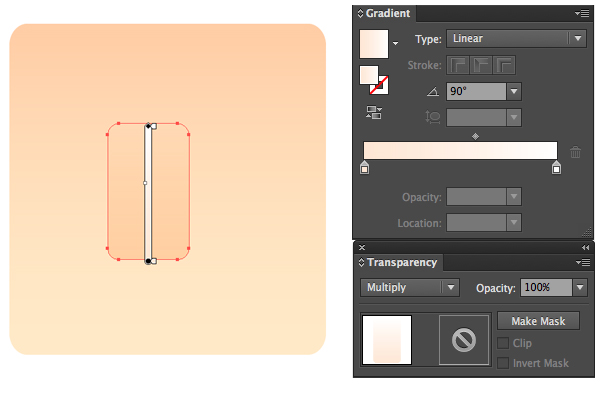 form a nose with Rounded Rectangle Tool