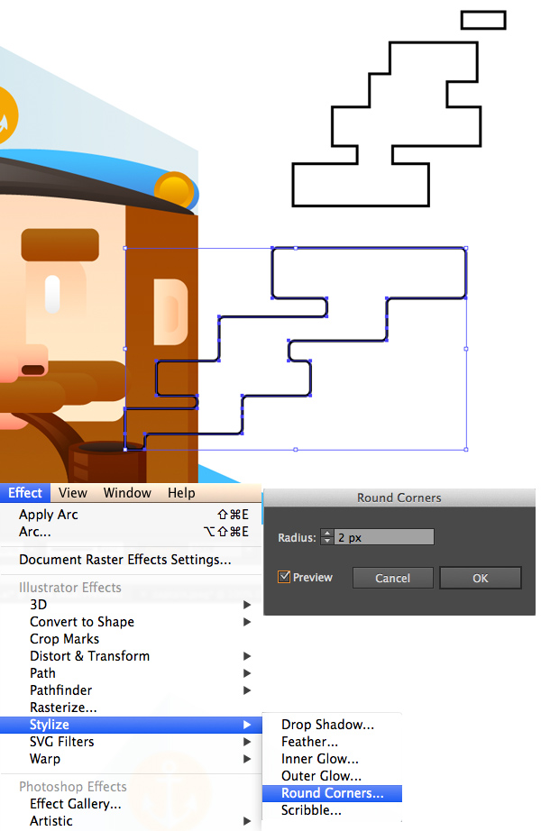 render a stylized square tobacco smoke 3