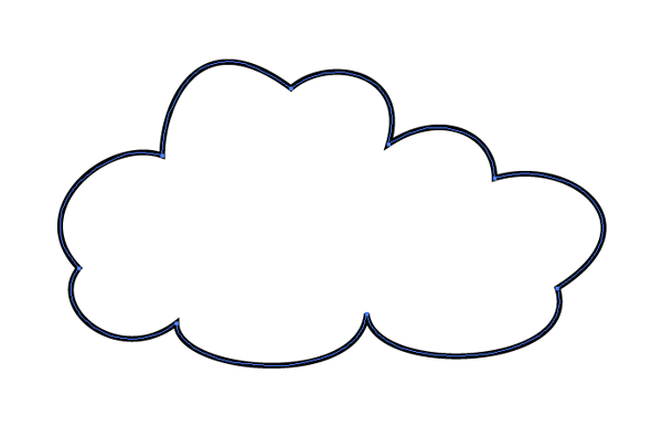 cloud vector shape