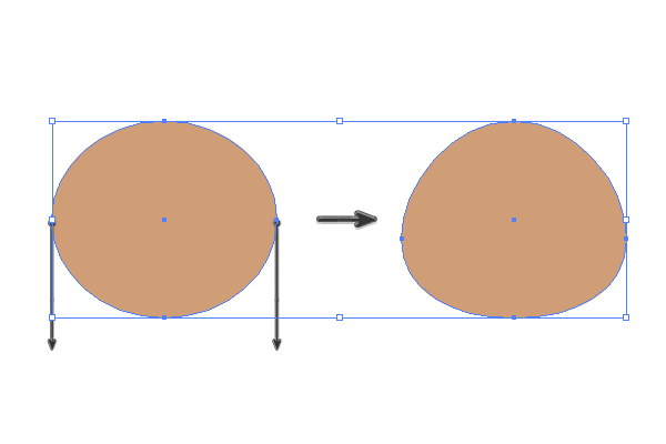 creating the shape of the head