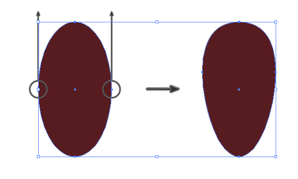 creating the tip of the arrow 1