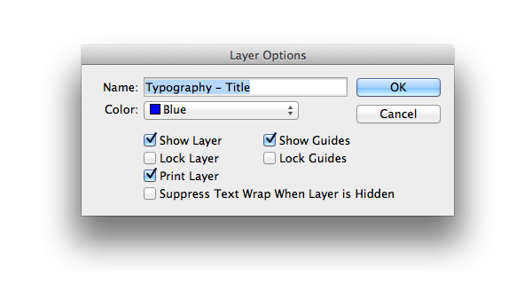 layer options