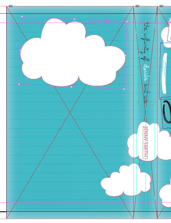 cloud vector on back cover