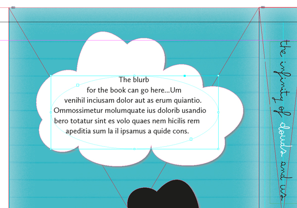 text frame for blurb