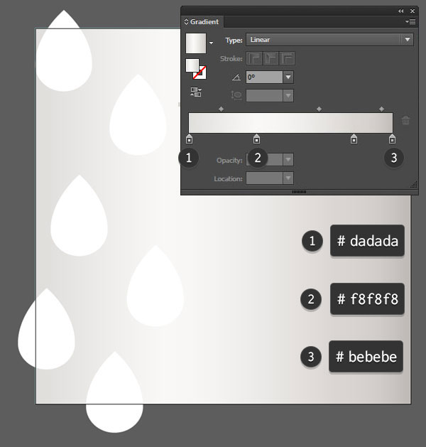 Copy and paste the raindrop shape