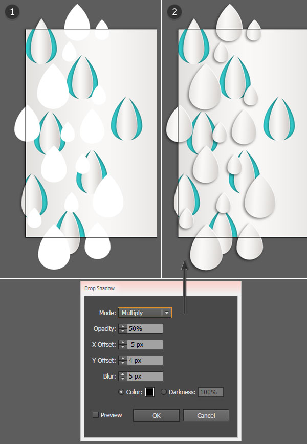 Add additional raindrops