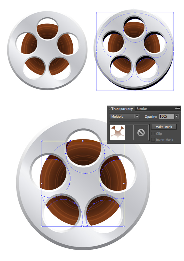 add shadows to the bobbin