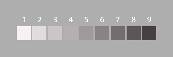 numbering the color palette