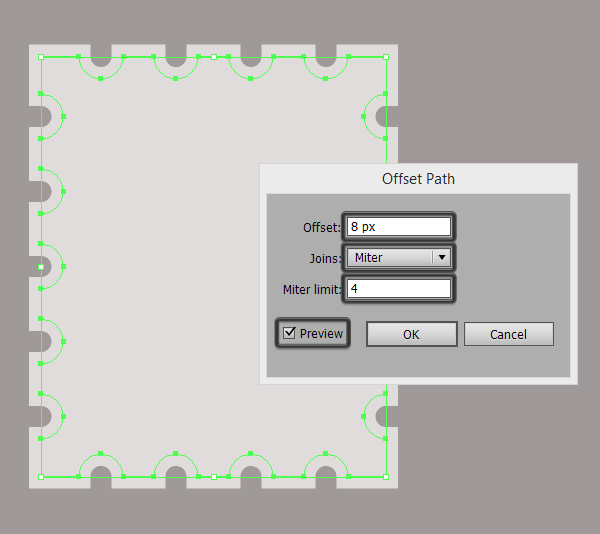 offset path settings