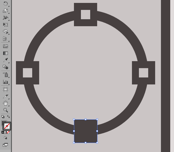 positioning the circles bottom anchor point