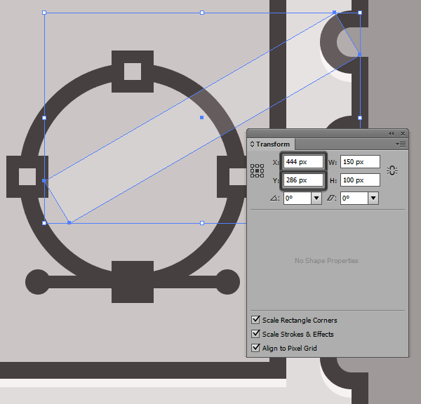 positioning the interfaces reflection