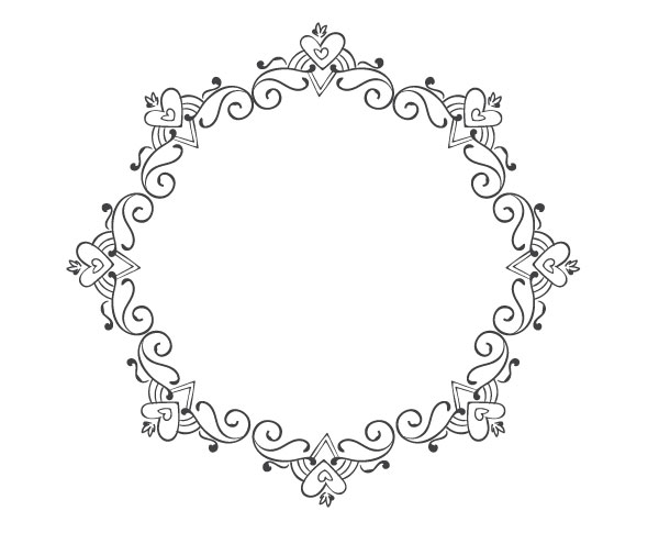 Completed elegant frame