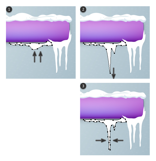 Create icicles 2