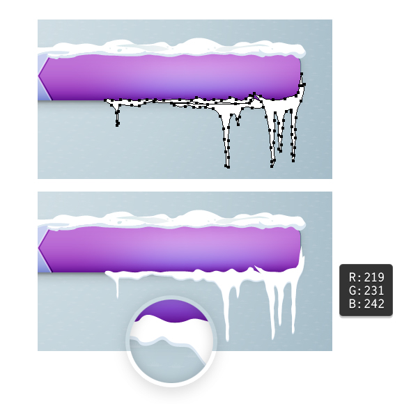 Create icicles 4