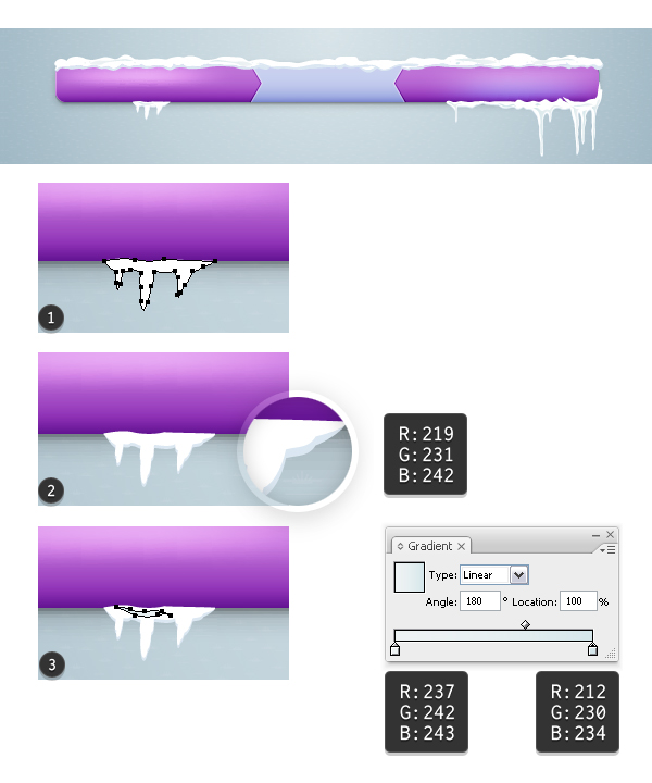 Create icicles 7