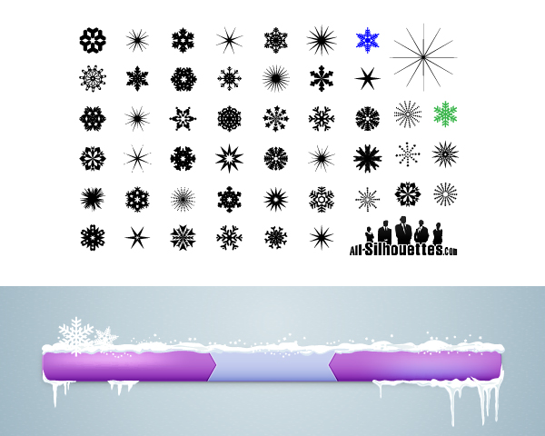 Add snowflakes decorations