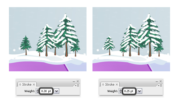 Add snow on trees 2