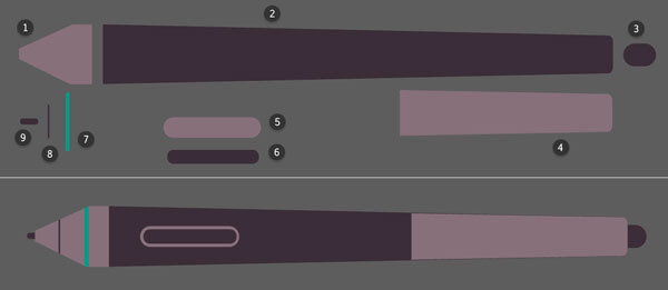 Putting together various rectangles to create a detailed stylus