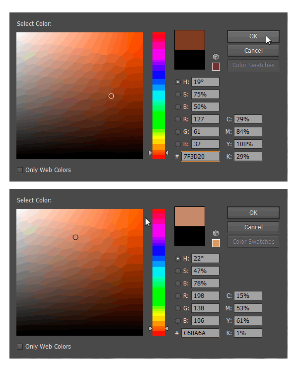 Skin Color Gradients