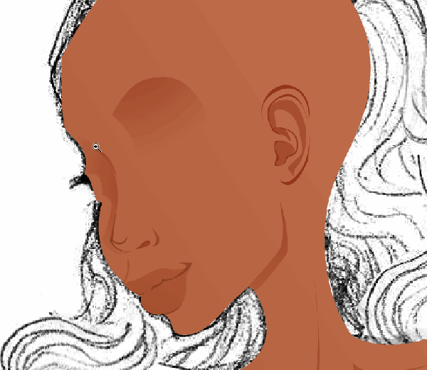 Adding Gradient Shadows on Top of Skin