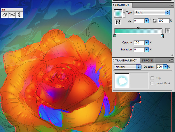 Apply gradients to smooth transitions