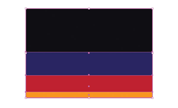 Create four rectangles