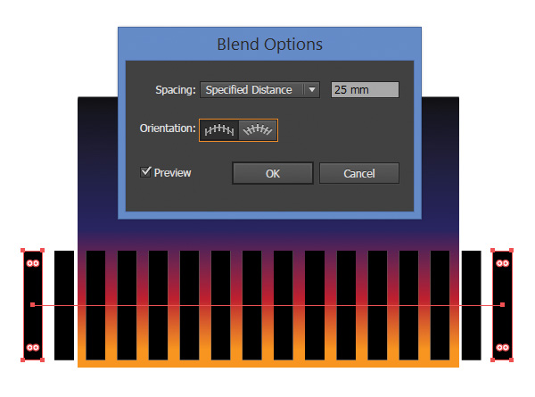 change the Blend Options