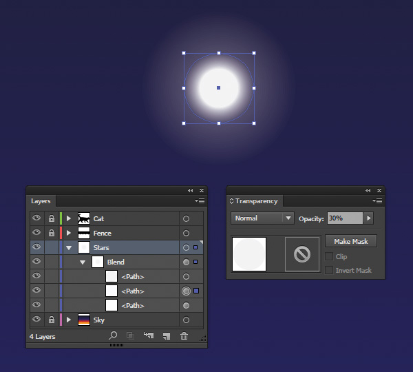 create a more realistic star glow