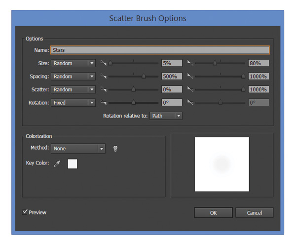 create a Scatter Brush