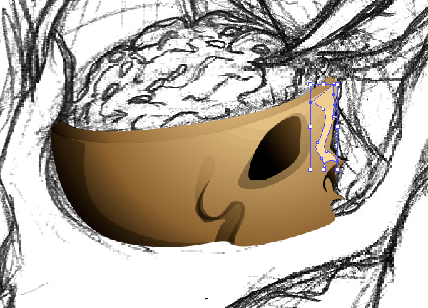 Detailing Hand Skull