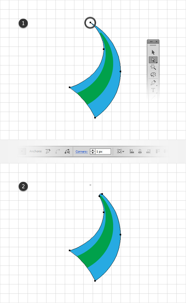 create main horn shapes