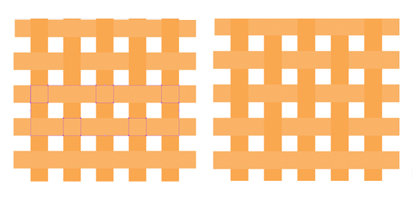 recolor squares row by row