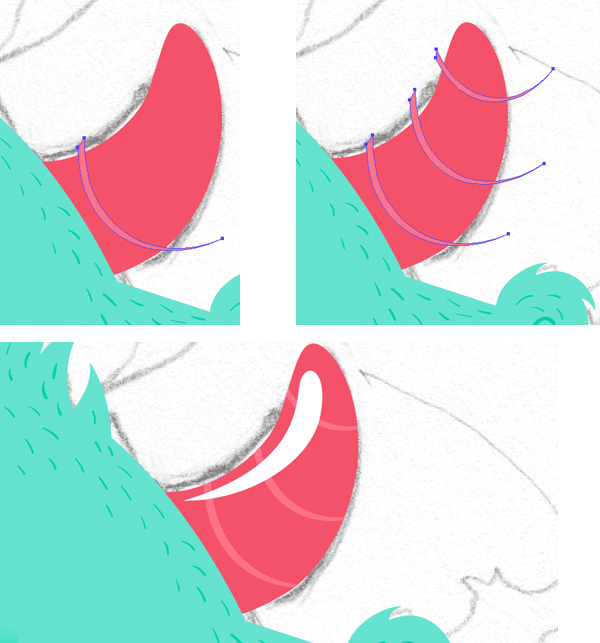 create a notch on the horn