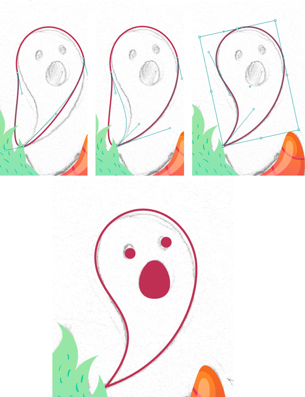 make a ghost from the ellipse 2