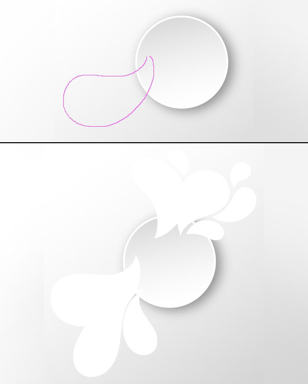 Draw paisley shapes with the pencil tool