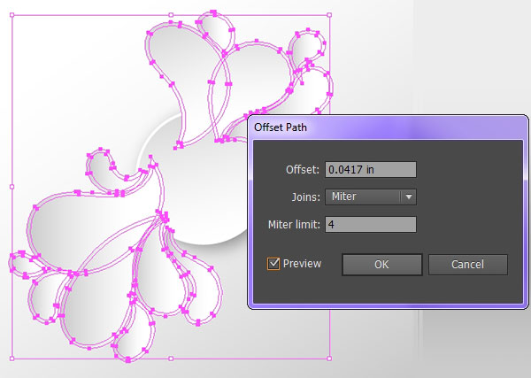 offset multiple objects at one time