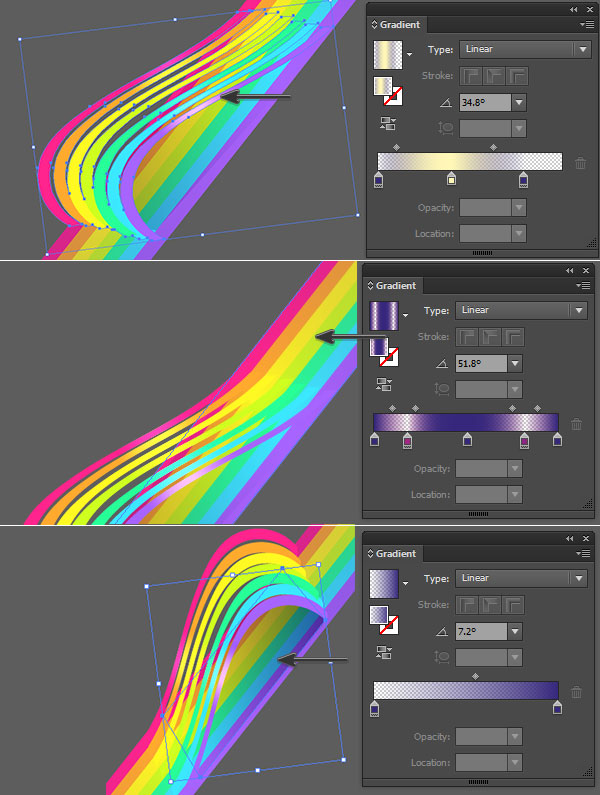 applying gradient overlays to add dimension