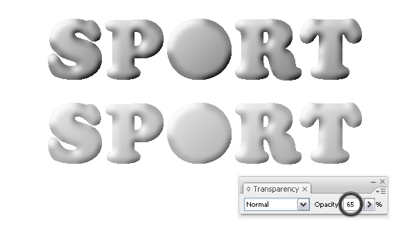 Apply Bas Relief effect to text 2