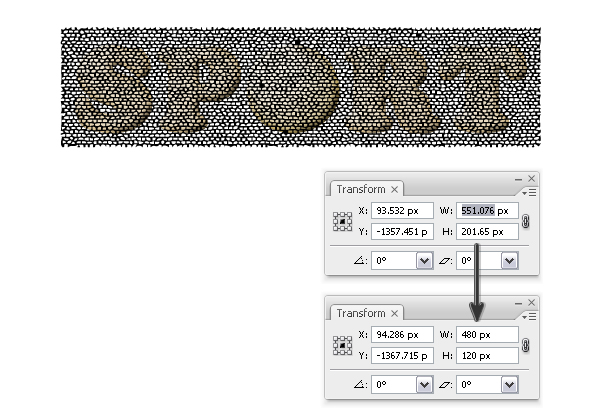 Resize vector texture